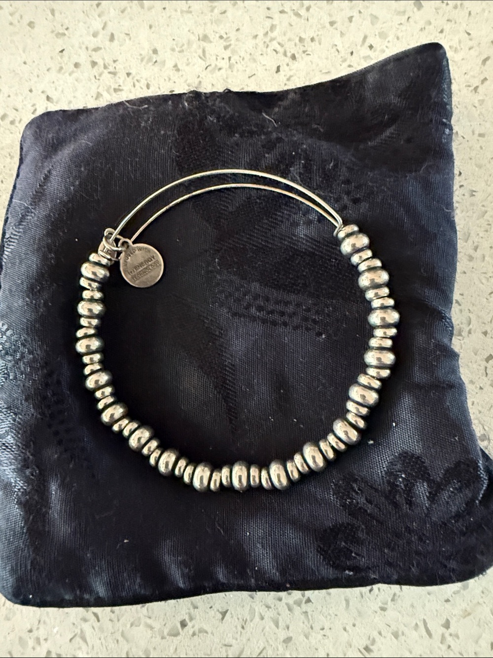 Alex and Ani Silver Beaded Adjustable Bracelet - Silver